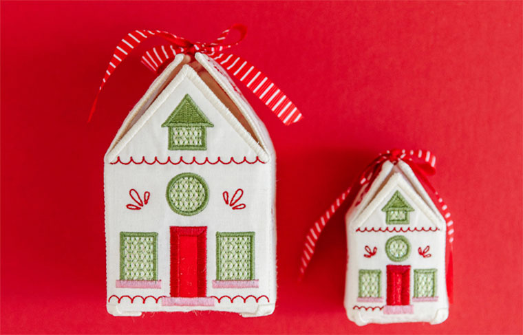 Kimberbell Monthly: Christmas House Gift Box