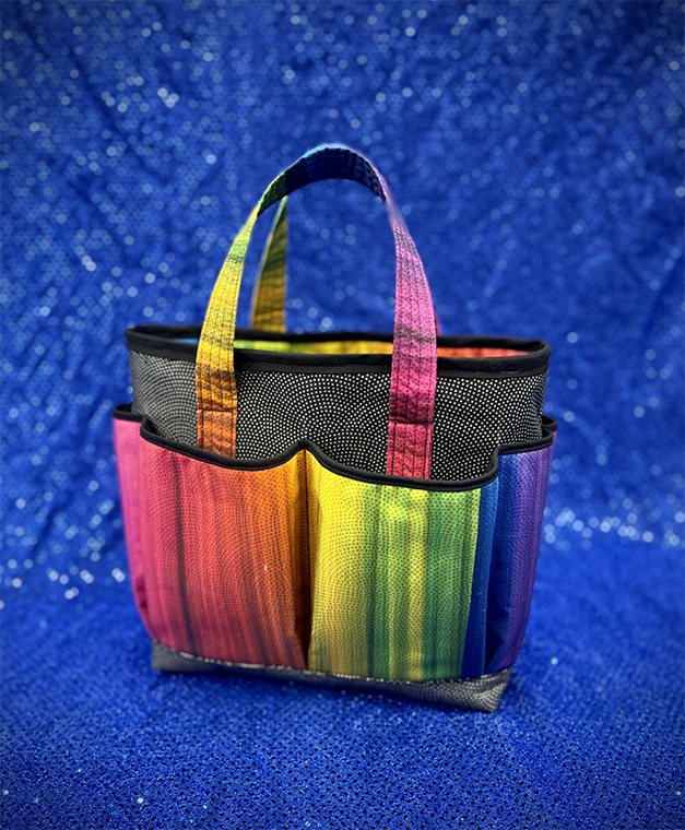 Multicolor Pocketed Tool Bag