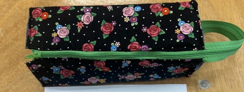 3D Square Expandable Zipper Case with Cyndy