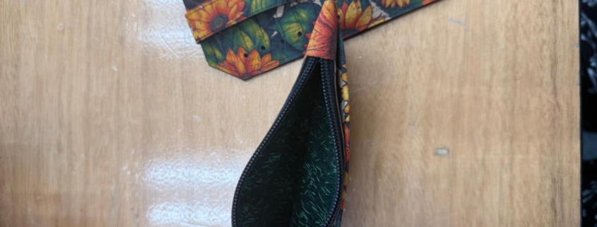 Slim Summer Cork Wallet with Brenda